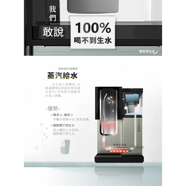 元山 YS-8628DW 觸控式濾淨溫熱開飲機