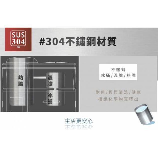 ​元山 YS-9980DWIE 微電腦蒸汽式冰溫熱開飲機
