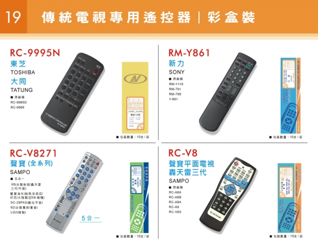 傳統電視遙控器-1