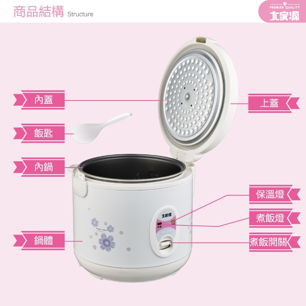 大家源 TCY-3003 三人份電子鍋