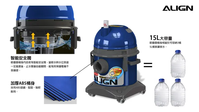 亞拓 AVC-2015吸塵器 乾濕兩用(同TVC-2215)