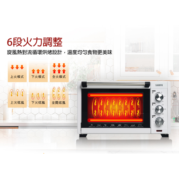 聲寶 KZ-XJ30C / 30L旋風電烤箱