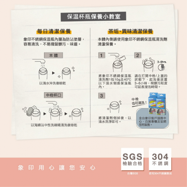 象印(SW-HAE45 / 55)*可分解杯蓋*不鏽鋼真空燜燒杯