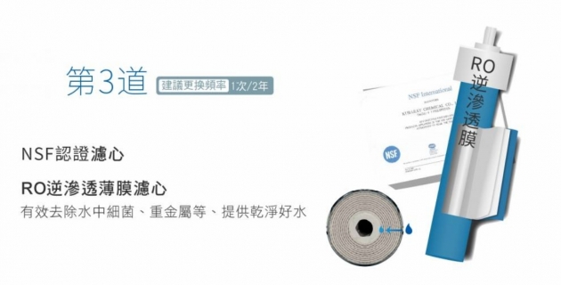 元山 YS-9822 快拆系列濾心(適用機種YS-8100RWF、YS-8020RO)