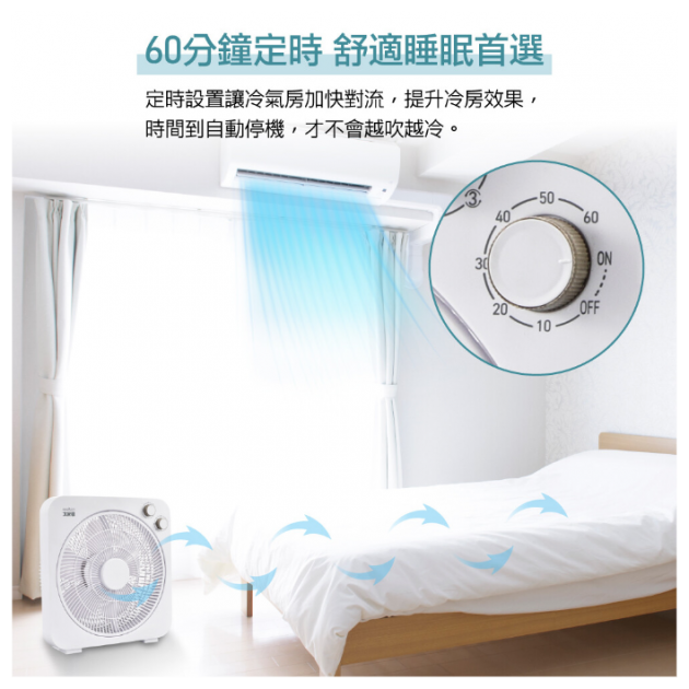 大家源 TCY-851201 / 12吋定時箱扇