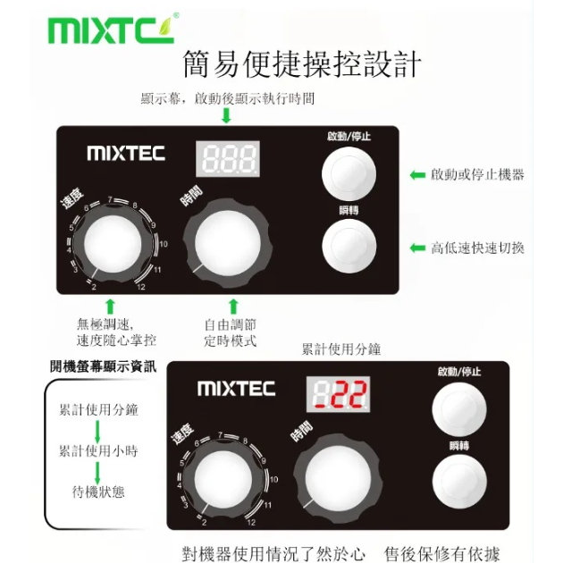 MIXTEC美斯德克 MB-7A / 1.8L專業多功能生機調理機